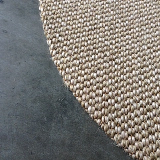 Round Latte Sisal Rug With Tuck Under Border 2.50 Diameter $1256.00